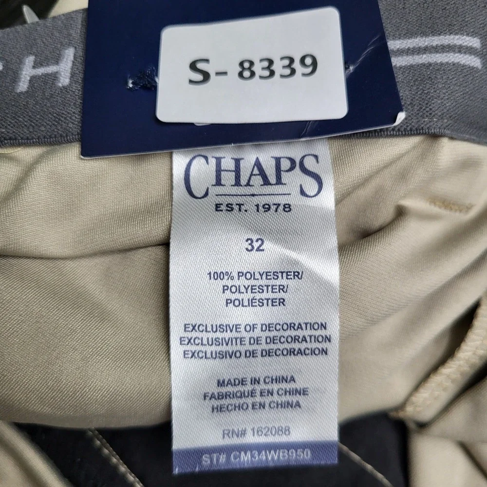 Chaps‎ Men Pants 32 Khaki Chino Golf 29